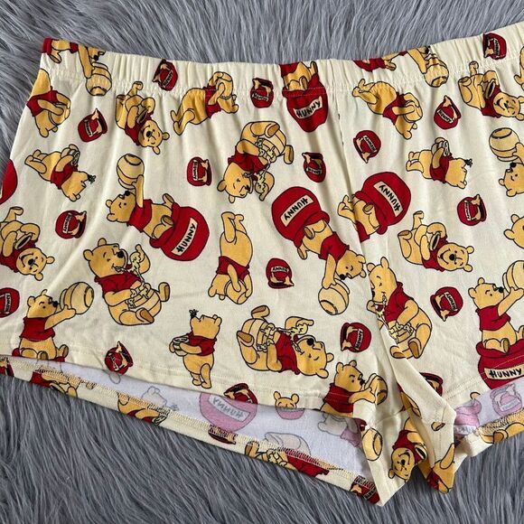 Disney Winnie‎ The Pooh Pajama Shorts Womens Size 3XL (22W-24W) Soft Pajamas Pjs - Picture 2 of 6
